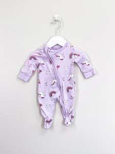Newborn: Cotton On Kids unicorn zipsuit (newborn)