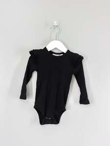 Verity Mcgowan: La Sienna rib cozy flutter bodysuit (2y)