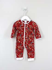 The Xmas: 🎄 Teeny Weeny xmas button onesie (6-12m)