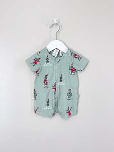 🎄 Cotton On Kids x The Grinch shortie zip romper (0-3m)
