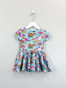 Rock Your Baby floral kitty waisted dress (18-24m)