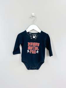 Rock Your Baby: Rock Your Baby heavy metal fan bodysuit (3-6m)