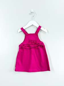 New Arrivals: Teeny Weeny frill denim pinafore dress (12-18m)