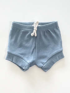 For The Babes: Hello Poppet organic ribbed shorts (0-3m)