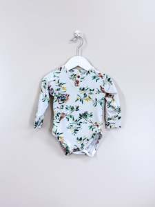 For The Babes: Snuggle Hunny organic bodysuit - eucalypt (6-12m)