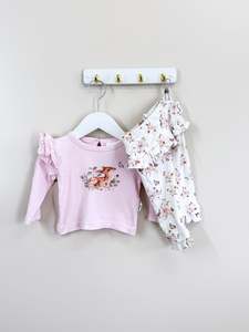 For The Babes: Aster & Oak organic vintage meadow set (3-6m)