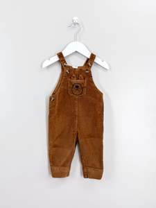 Overalls Playsuits: Seed cord bear overalls (6-12m)