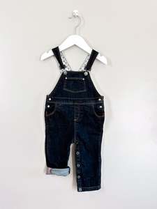 Overalls Playsuits: Petit Bateau denim overalls (12m)