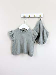 Matching Sets: Quincy Mae organic penny knit set (12-18m)