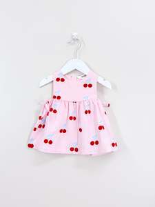 Cotton On Kids cherry dress (0-3m)