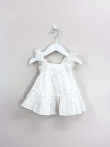 Karibou Kids everly linen dress (6-12m)