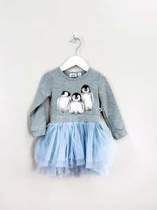 Radicool penguin squad tutu dress (2y)