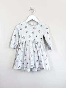 Dresses: Cotton On Kids floral long sleeve dress (3y)