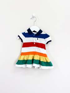 Dresses: Ralph Lauren striped polo dress (3m)