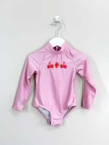 Swimwear: Cotton On Kids cherries swimsuit (2y)