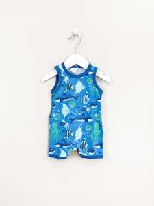 Peter Alexander: Peter Alexander under the sea singlet romper (3-6m)