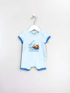 Peter Alexander surfing shortie romper (3-6m)