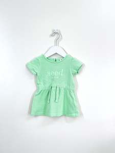 Seed core logo waffle dress (3-6m)