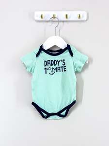 Baby Basics: Teeny Weeny daddy's mate bodysuit (0-3m)