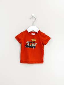 Short Sleeve Tops 1: David Jones dino car tee (3-6m)