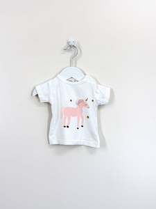 Miann & Co unicorn tee (3-6m)