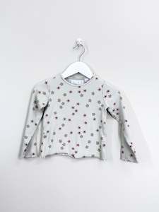 Zara rib lettuce edge tee (4y)