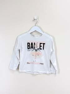Zara ballerina tee (4-5y)