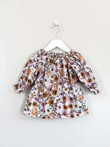 Long Sleeve Tops: Dukes + Duchesses floral smock top (2y)
