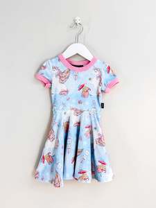 Rock Your Baby: Rock Your Kid unicorn waisted dress (2y)