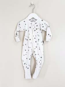 Bonds wonderfresh wondersuit - white stars (3-6m)