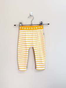 Bonds leggings - yellow stripe (6-12m)