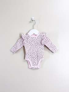 Country Road organic frill rib bodysuit (0-3m)