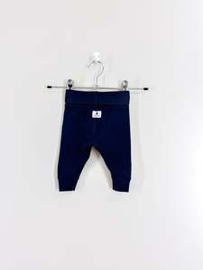 Country Road: Country Road fold over leggings - navy (0-3m)