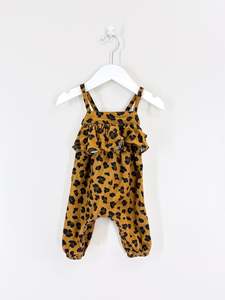 Country Road: Country Road pincord leopard playsuit (0-3m)