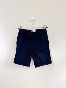Country Road cotton linen shorts - navy (8y)