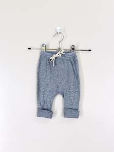 Nature Baby organic drawstring pants - grey (newborn)