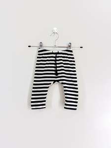 Nature Baby organic sunday pants - navy stripe (3-6m)