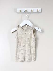 Nature Baby organic singlet top - rain clouds (6-12m)