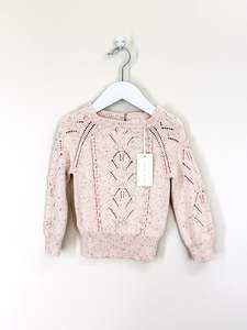 BNWT Jamie Kay OG katie knit - pastel fleck (1y)
