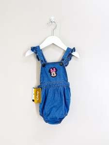 Brand New: BNWT Cotton On Kids x Disney chambray romper (3-6m)