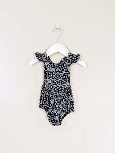 Hux floral frill playsuit (3-6m)