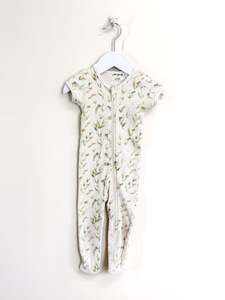 Wilson & Frenchy organic rib zipsuit - peek a boo (6-12m)