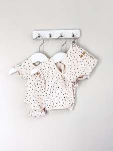 Wilson Frenchy: Wilson & Frenchy organic ribbed 3 piece set (newborn)