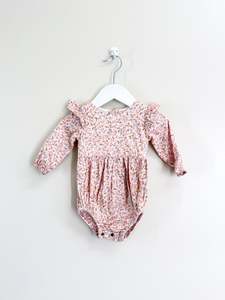 La Sienna flutter floral bodysuit (3-6m)