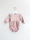 La Sienna flutter floral bodysuit (3-6m)