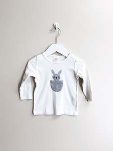 Seed long sleeve bunny tee (3-6m)