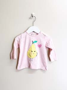 For The Babes: Seed long sleeve pear tee (3-6m)