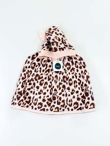 BNWT Kapow Kids salmon knit poncho (3y)