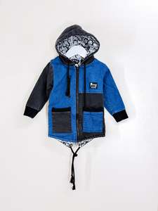 Radicool night train hooded denim jacket (1y)