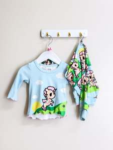 Sleepwear: Peter Alexander x Tokidoki unicorn PJ set (3-6m)